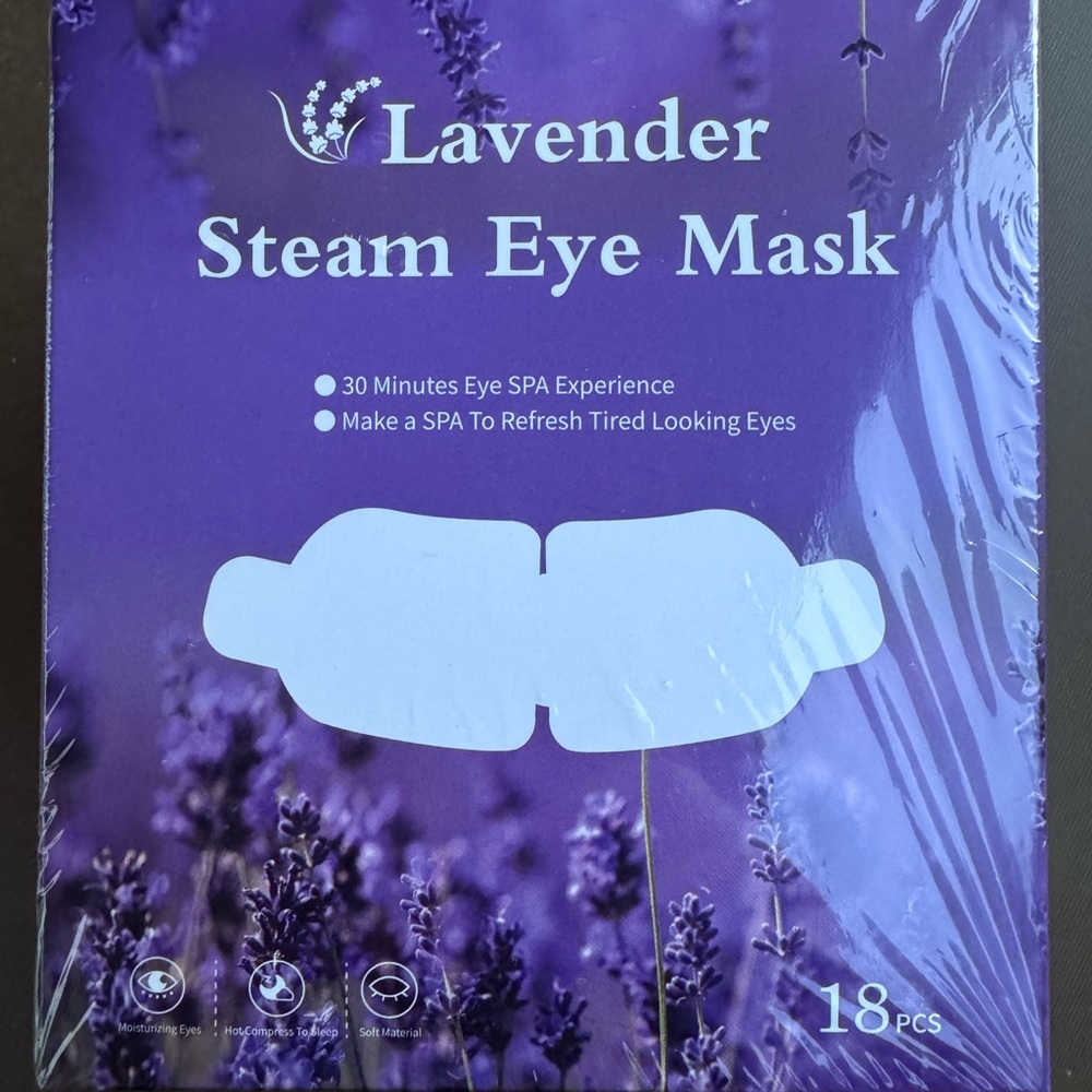 Lavender Steam Eye Mask - Purple